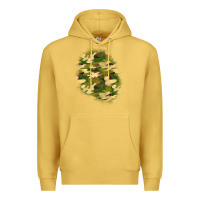 Antique Gold camouflage patch 3 Premium Hoodie - BundleAndBundleShop