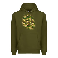 Army Green camouflage patch 3 Premium Hoodie - BundleAndBundleShop