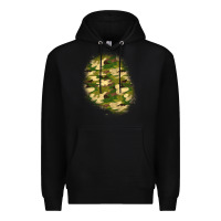 Black camouflage patch 3 Premium Hoodie - BundleAndBundleShop