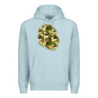 Blue Mist camouflage patch 3 Premium Hoodie - BundleAndBundleShop