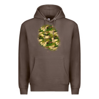 Coffee camouflage patch 3 Premium Hoodie - BundleAndBundleShop