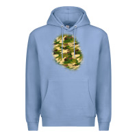 Colony Blue camouflage patch 3 Premium Hoodie - BundleAndBundleShop