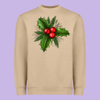Mistletoe Heavyweight Sweatshirt Designed By Bundleandbundleshop