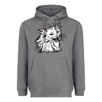 Storm Drawing Cat Heavyweight Hoodie - RacoonDesign