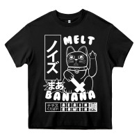 Black melt banana Heavy Core Tee - lanVoArt
