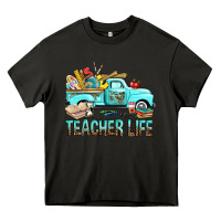 Asphalt Teacher Life With Truck Heavy Core Tee - BundleAndBundleShop
