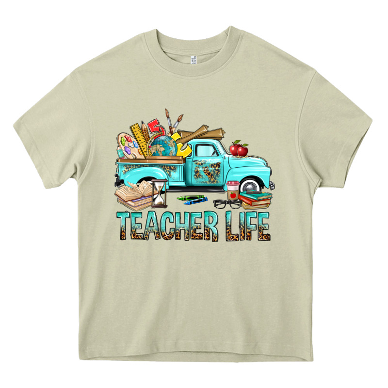 Teacher Life With Truck Heavy Core Tee by BundleAndBundleShop | Teevron
