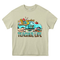 Mossy Teacher Life With Truck Heavy Core Tee - BundleAndBundleShop