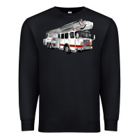 Black White Fire Truck Premium Sweatshirt - Artiststas