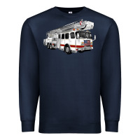 Navy White Fire Truck Premium Sweatshirt - Artiststas