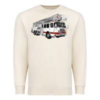 Sandshell White Fire Truck Premium Sweatshirt - Artiststas