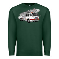 Sports Green White Fire Truck Premium Sweatshirt - Artiststas