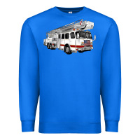 True Royal White Fire Truck Premium Sweatshirt - Artiststas