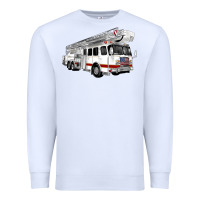 White White Fire Truck Premium Sweatshirt - Artiststas