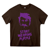 Chocolate Brown gogol bordello start wearing purple Heavy Core Tee - lanVoArt