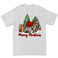 Dove Grey Merry Christmas Gray Squirrel Premium Tee - LillyAllenDesigns