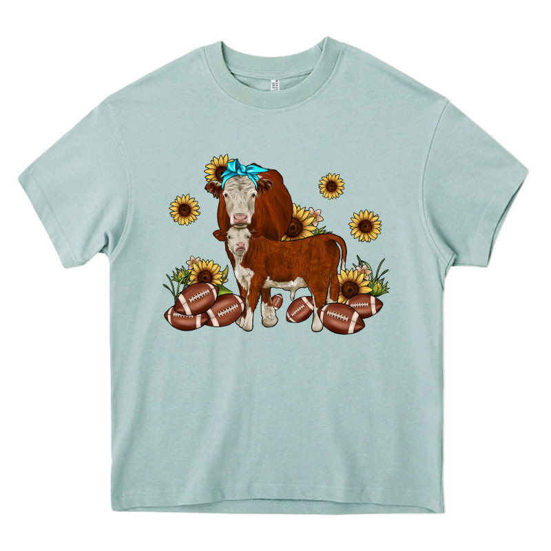 Football Hereford Sunflower Heavy Core Tee by JahusDesignShop | Teevron