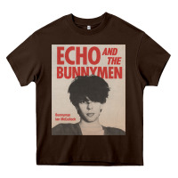 Chocolate Brown echo and the bunnymen Heavy Core Tee - lanVoArt