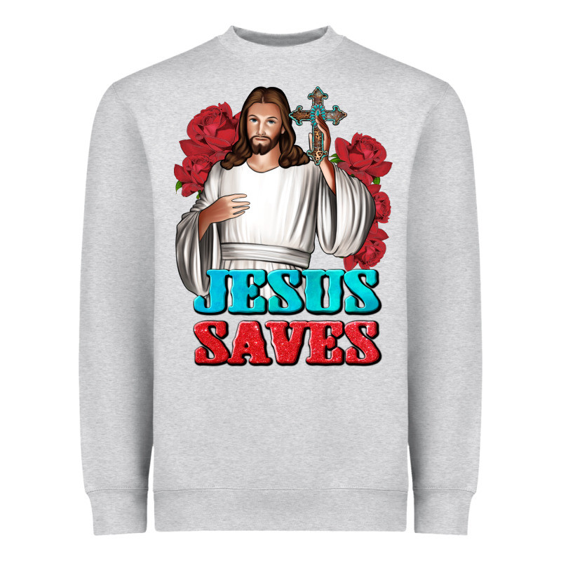 Jesus Saves Heavyweight Sweatshirt by BundleAndBundleShop | Teevron