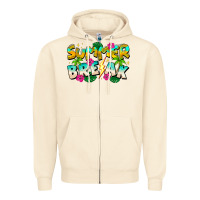 Sandshell Summer Break Zipper Hoodie - CowhideDigitalArt