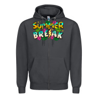 Smoke Summer Break Zipper Hoodie - CowhideDigitalArt