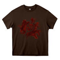 Chocolate Brown mark of the malkavian Heavy Core Tee - lanVoArt