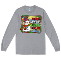 Heather Grey theres snowbody cooler than me Long Sleeve Tee - CowGirlArtShop