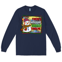Navy theres snowbody cooler than me Long Sleeve Tee - CowGirlArtShop
