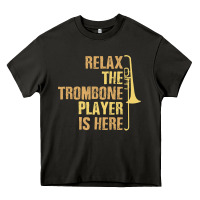 Asphalt relax the trombone player is here gift trombone gifts Heavy Core Tee - lanVoArt