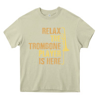 Mossy relax the trombone player is here gift trombone gifts Heavy Core Tee - lanVoArt