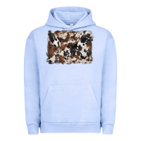 Pigment Grape Ice black and brown cowhide background Urban Hoodie - BarkalooDesign