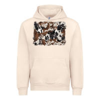 Sandshell black and brown cowhide background Urban Hoodie - BarkalooDesign