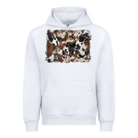 White black and brown cowhide background Urban Hoodie - BarkalooDesign