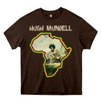 Chocolate Brown hugh mundell 'africa must be free by 1983' Heavy Core Tee - lanVoArt