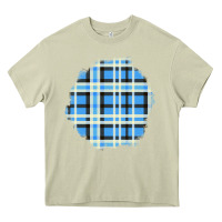 Mossy Winter Tartan Patch Heavy Core Tee - BundleAndBundleShop