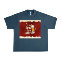 Midnight Navy i'm just here for the butterbeer Urban Heavy Tee - TumblerDesignByShophia