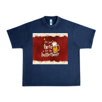 Navy i'm just here for the butterbeer Urban Heavy Tee - TumblerDesignByShophia