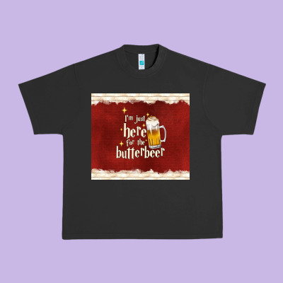 I'm Just Here For The Butterbeer Urban Heavy Tee Designed By Tumblerdesignbyshophia