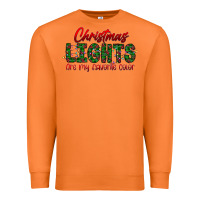 Carrot festive christmas lights text art Premium Sweatshirt - CowhideDigitalArt