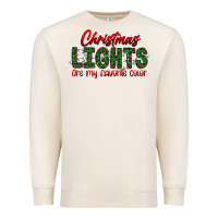 Sandshell festive christmas lights text art Premium Sweatshirt - CowhideDigitalArt