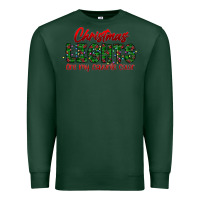 Festive Christmas Lights Text Art Premium Sweatshirt | Teevron