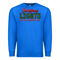 True Royal festive christmas lights text art Premium Sweatshirt - CowhideDigitalArt