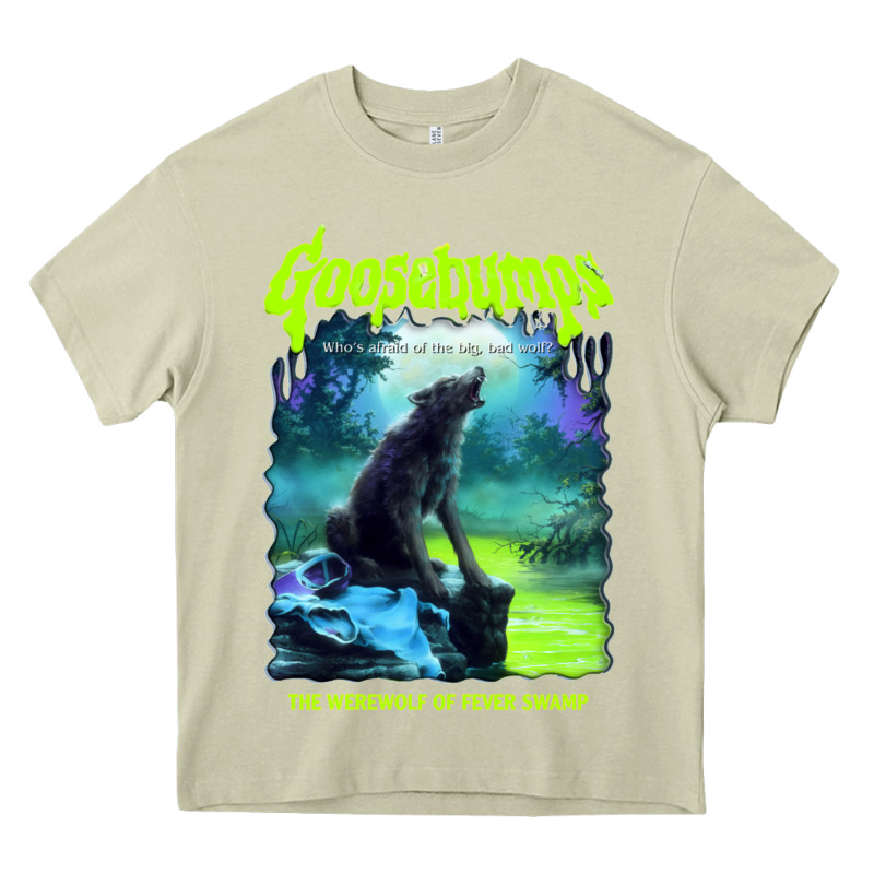 R.l. Stine Goosebumps Nightmare Halloween Werewolf Fever Swamp Essenti Heavy Core Tee by lanVoArt | Teevron