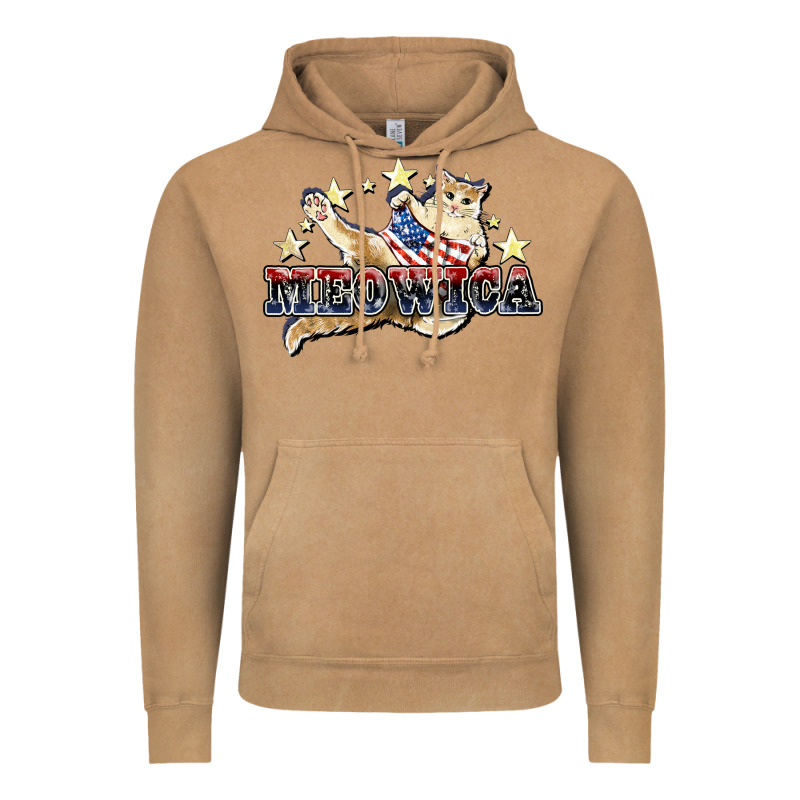 Meowica Cat 4th Of July Vintage Hoodie by HowdyJamesFarm | Teevron
