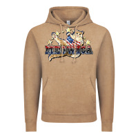 Vintage Coffee Meowica cat 4th of july Vintage Hoodie - HowdyJamesFarm