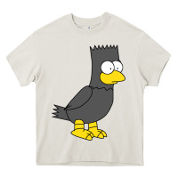 Cream bart as edgar allen poe raven nevermore halloween Heavy Core Tee - lanVoArt
