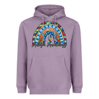 Lavender autism awareness rainbow Heavyweight Hoodie - RacoonDesign