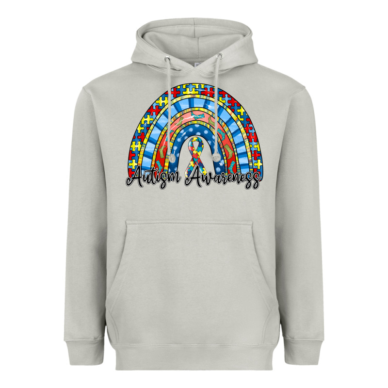 Autism Awareness Rainbow Heavyweight Hoodie by RacoonDesign | Teevron