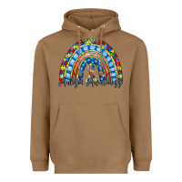 Toasted Coconut autism awareness rainbow Heavyweight Hoodie - RacoonDesign