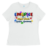 White embrace differences Ladies Tee - Artiststas